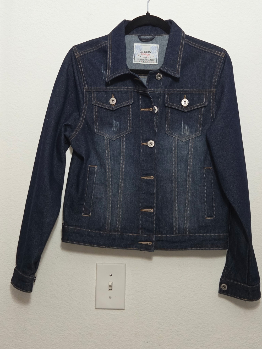 Dark Blue Denim Jacket - Classic Jean Jacket